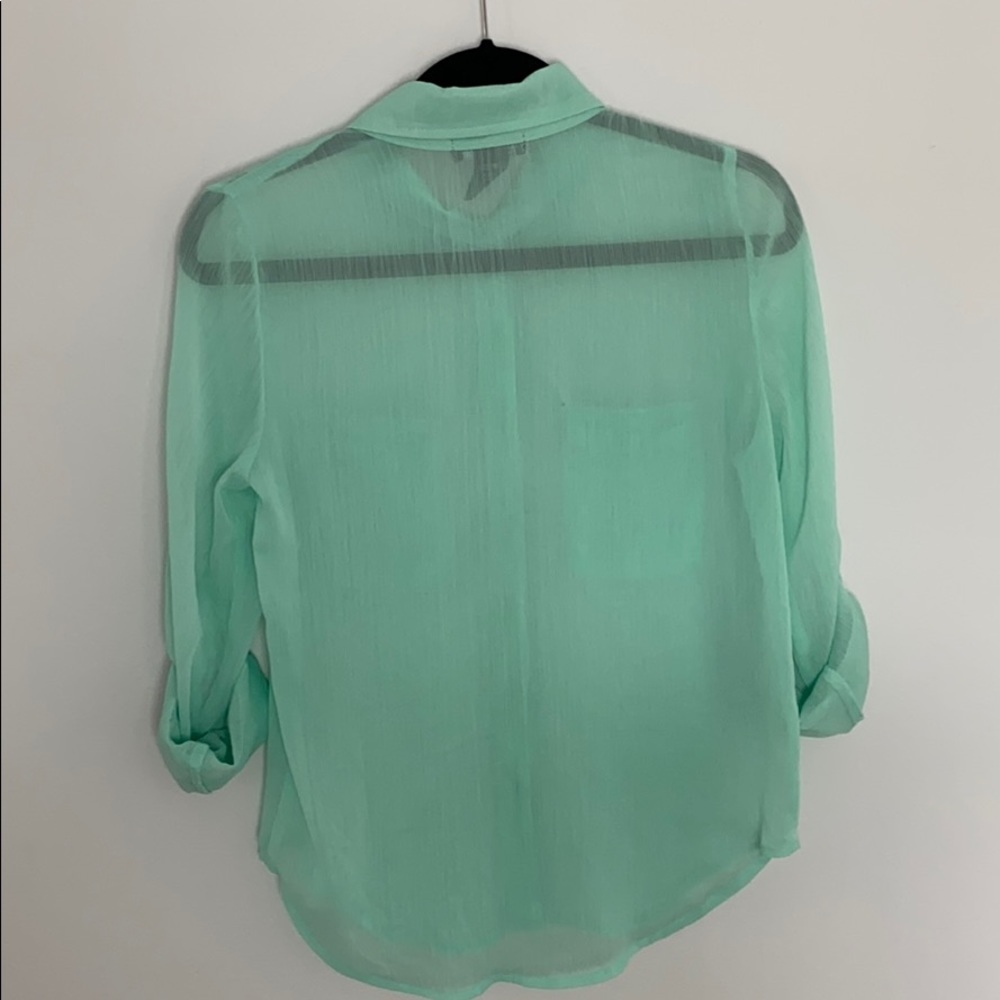 Sheer button up - Picture 2 of 2